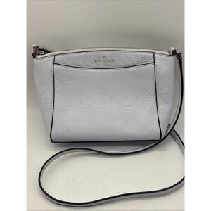 New Kate Spade Monica Pebbled Leather Crossbody Taro Milk